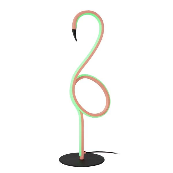 Lucide FLAMINGO - Lampe de table - LED Dim. - Rvb - Rose - détail 1